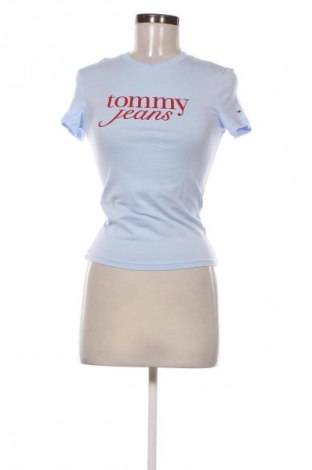 Damski T-shirt Tommy Jeans, Rozmiar XS, Kolor Niebieski, Cena 137,99 zł