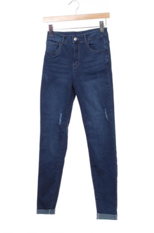 Damskie jeansy SHEIN, Rozmiar XS, Kolor Niebieski, Cena 32,96 zł