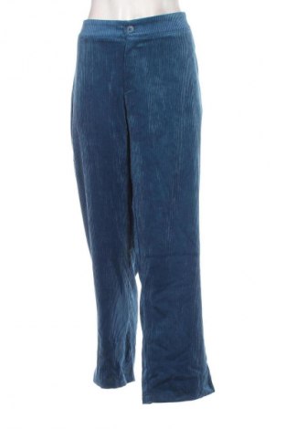 Γυναικείο κοτλέ παντελόνι Aniston, Μέγεθος 3XL, Χρώμα Μπλέ, Τιμή 20,99 €