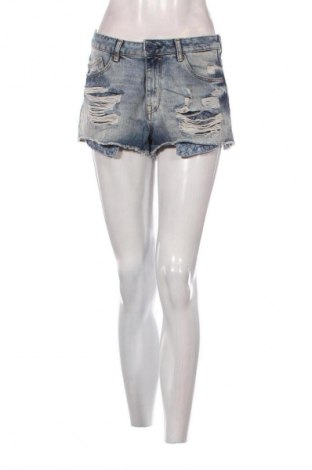 Damskie szorty Bershka, Rozmiar S, Kolor Niebieski, Cena 24,99 zł