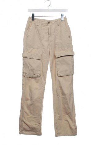 Damenhose Bershka, Größe XS, Farbe Beige, Preis 11,99 €