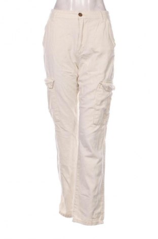 Pantaloni de femei Stradivarius, Mărime S, Culoare Ecru, Preț 9,99 Lei