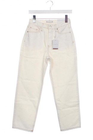 Pantaloni de femei Tommy Hilfiger, Mărime XS, Culoare Ecru, Preț 227,99 Lei