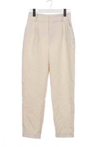 Damenhose Zara, Größe XS, Farbe Ecru, Preis 17,99 €