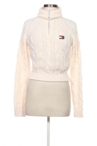 Дамски пуловер Tommy Jeans, Размер S, Цвят Бял, Цена 55,21 €