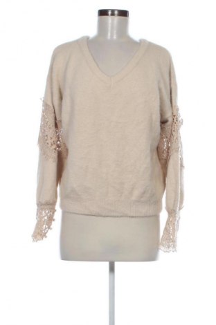 Дамски пуловер Unbranded, Размер S, Цвят Бежов, Цена 10,73 €