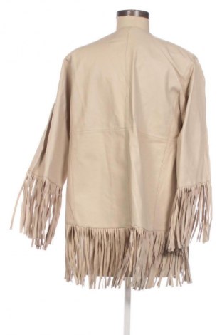 Damen Lederjacke Isaco & Kawa, Größe S, Farbe Beige, Preis 15,99 €