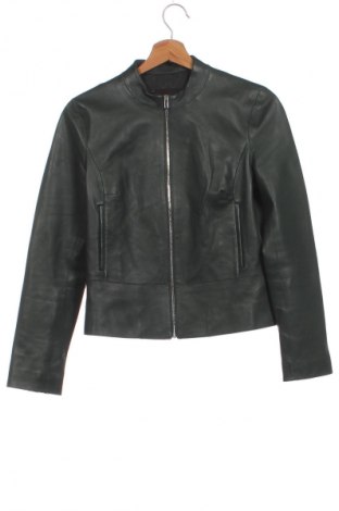 Damska kurtka skórzana Massimo Dutti, Rozmiar XS, Kolor Zielony, Cena 423,99 zł