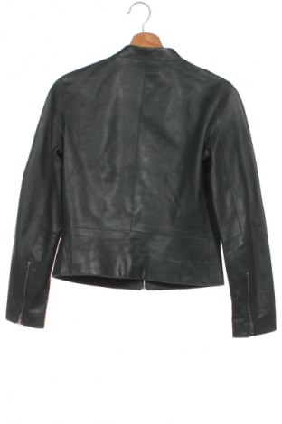 Damska kurtka skórzana Massimo Dutti, Rozmiar XS, Kolor Zielony, Cena 423,99 zł