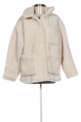 Γυναικείο παλτό Pull&Bear, Μέγεθος L, Χρώμα Εκρού, Τιμή 27,78 €