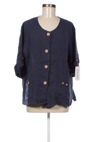 Дамско сако Puro Lino, Размер XXL, Цвят Син, Цена 36,81 €