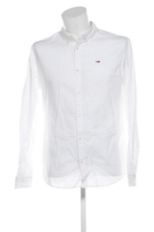 Мъжка риза Tommy Jeans, Размер L, Цвят Бял, Цена 34,76 €