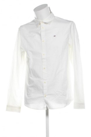 Cămașă de bărbați Tommy Jeans, Mărime L, Culoare Ecru, Preț 130,99 Lei