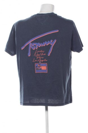 Męski T-shirt Tommy Hilfiger, Rozmiar XL, Kolor Niebieski, Cena 201,99 zł