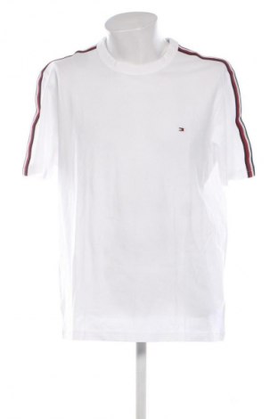 Męski T-shirt Tommy Hilfiger, Rozmiar XXL, Kolor Biały, Cena 81,99 zł