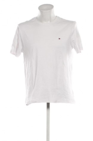 Męski T-shirt Tommy Hilfiger, Rozmiar XL, Kolor Biały, Cena 67,99 zł