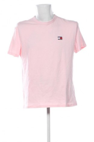 Herren T-Shirt Tommy Jeans, Größe L, Farbe Rosa, Preis € 45,99