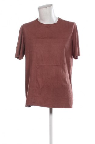 Ανδρικό t-shirt Zara, Μέγεθος XL, Χρώμα Καφέ, Τιμή 7,71 €