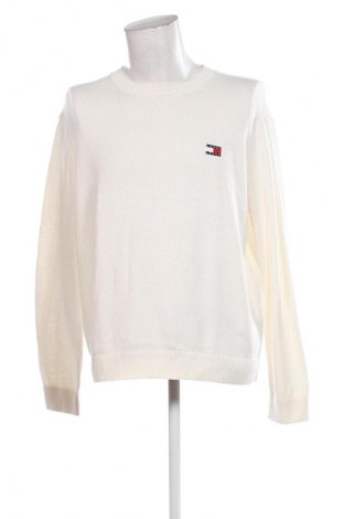Мъжки пуловер Tommy Jeans, Размер XL, Цвят Бял, Цена 30,67 €