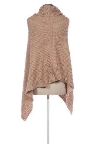 Ponczo Laura Torelli, Rozmiar M, Kolor Brązowy, Cena 22,47 zł