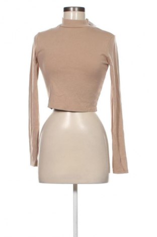 Damen Shirt Bershka, Größe L, Farbe Beige, Preis 2,99 €