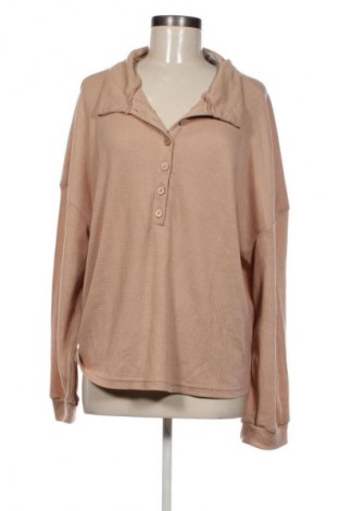 Γυναικεία μπλούζα SHEIN, Μέγεθος XL, Χρώμα  Μπέζ, Τιμή 9,99 €