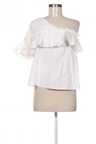 Damen Shirt Stradivarius, Größe M, Farbe Weiß, Preis 9,72 €