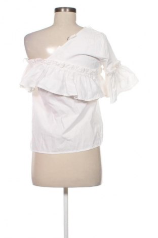 Damen Shirt Stradivarius, Größe M, Farbe Weiß, Preis 9,72 €