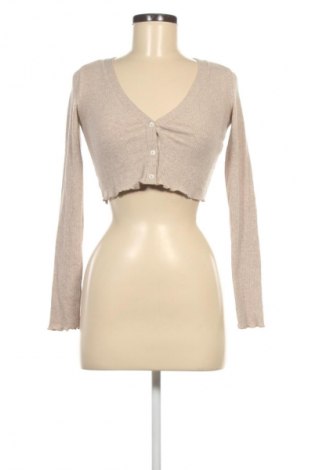 Damen Strickjacke Bershka, Größe XS, Farbe Beige, Preis 3,99 €