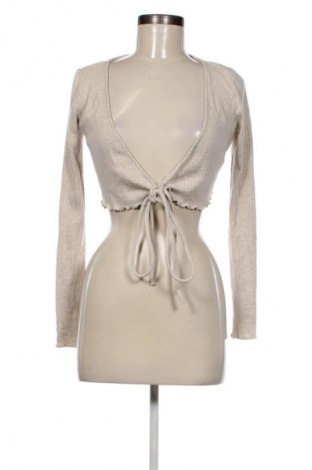Damen Strickjacke Bershka, Größe S, Farbe Beige, Preis 1,99 €