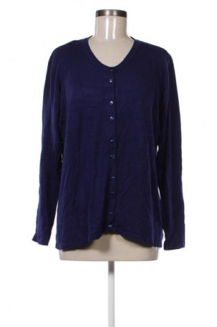 Γυναικεία ζακέτα Helena Vera, Μέγεθος XL, Χρώμα Μπλέ, Τιμή 4,99 €