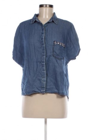 Γυναικείο πουκάμισο Mango, Μέγεθος S, Χρώμα Μπλέ, Τιμή 7,99 €