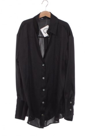 Dámska košeľa  Zara, Veľkosť XS, Farba Čierna, Cena  13,80 €