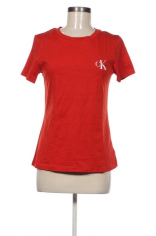 Damen T-Shirt Calvin Klein Jeans, Größe M, Farbe Rot, Preis 24,99 €