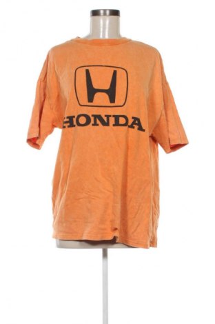 Damski T-shirt Pull&Bear, Rozmiar S, Kolor Pomarańczowy, Cena 27,40 zł