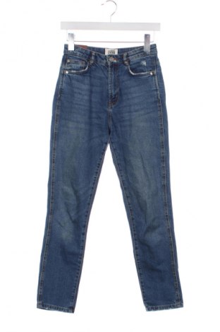 Дамски дънки Zara, Размер XS, Цвят Син, Цена 10,22 €