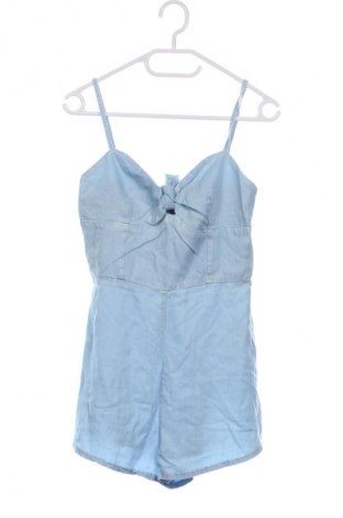 Kurzer Damenoverall Bershka, Größe XS, Farbe Blau, Preis 4,80 €
