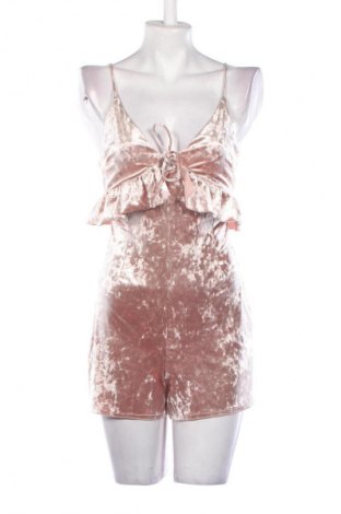 Kurzer Damenoverall Bershka, Größe S, Farbe Beige, Preis 9,76 €