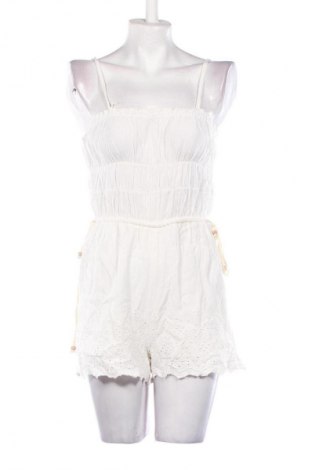 Kurzer Damenoverall Bershka, Größe S, Farbe Weiß, Preis 11,99 €
