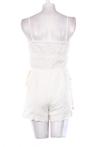 Kurzer Damenoverall Bershka, Größe S, Farbe Weiß, Preis 11,99 €