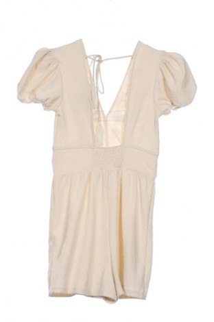 Kurzer Damenoverall Zara, Größe S, Farbe Ecru, Preis 20,66 €