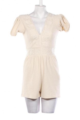 Kurzer Damenoverall Zara, Größe S, Farbe Ecru, Preis 14,99 €