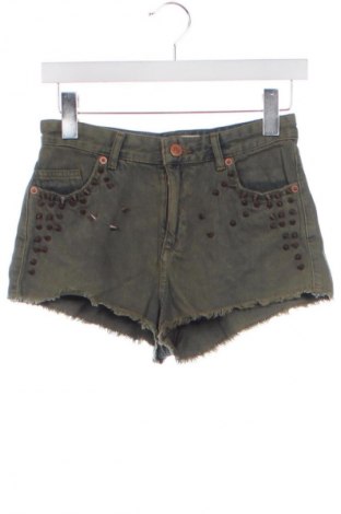 Γυναικείο κοντό παντελόνι Topshop, Μέγεθος XS, Χρώμα Πράσινο, Τιμή 5,99 €