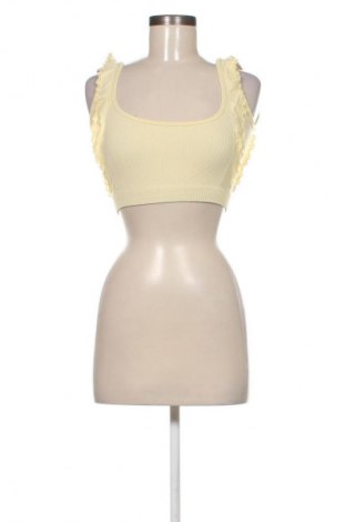 Damska koszulka na ramiączkach Sinsay, Rozmiar XS, Kolor Żółty, Cena 20,99 zł