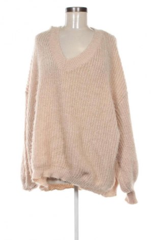 Дамски пуловер SHEIN, Размер XXL, Цвят Бежов, Цена 2,04 €
