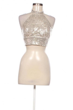 Дамски топ Amisu, Размер S, Цвят Сребрист, Цена 9,17 €