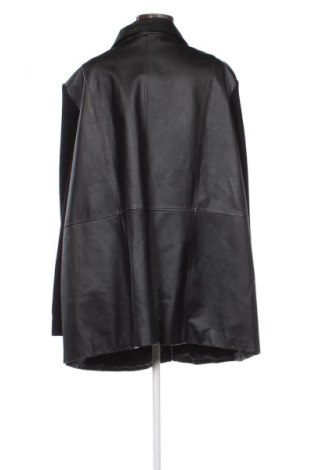 Női bőrkabát Ulla Popken, Méret 4XL, Szín Fekete, Ár 29 894 Ft