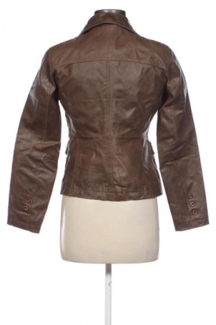 Γυναικείο δερμάτινο μπουφάν Clockhouse, Μέγεθος M, Χρώμα Καφέ, Τιμή 15,83 €