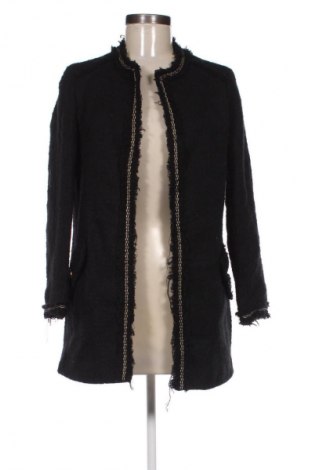 Дамско палто Zara, Размер S, Цвят Черен, Цена 11,75 €