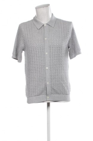 Herren Strickjacke Jack & Jones, Größe M, Farbe Grau, Preis 21,99 €